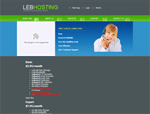 Tablet Screenshot of lebhosting.com